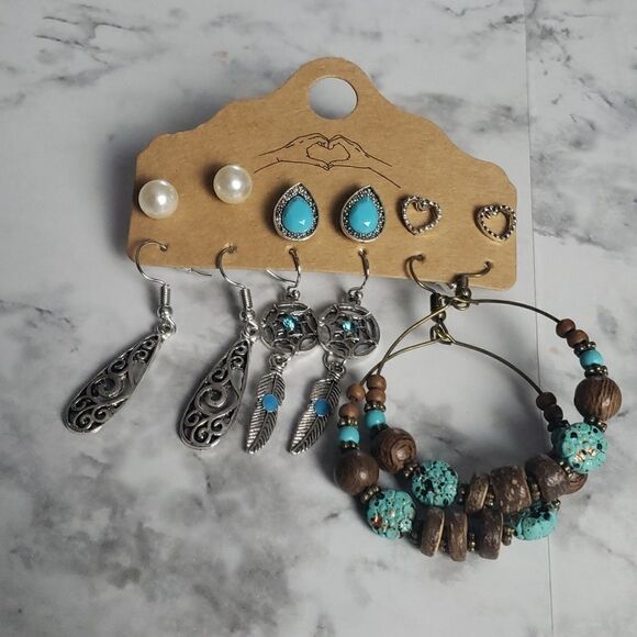 Turquise Earring Set - Picture 1 of 3